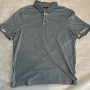 Perry Ellis Light Green Polo Short Sleeve Mens Shirt Large